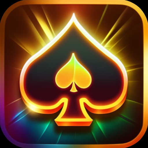 KindzaPoker app icon: a glowing golden spade symbol